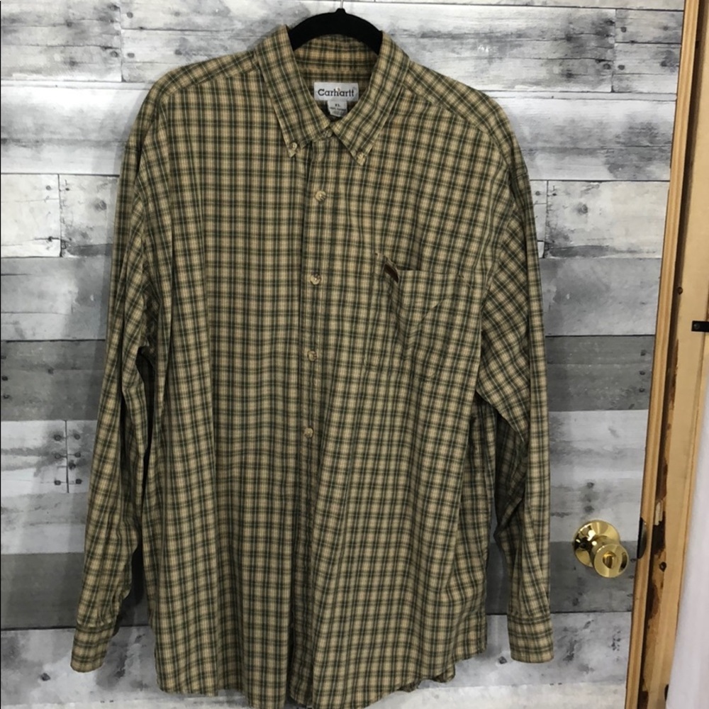 Carhartt Casual Button Down Shirt Cotton XL